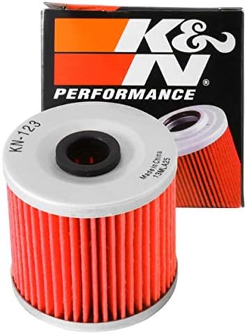 K&N Motorcycle Oil Filter: High Performance, Premium, KN-123