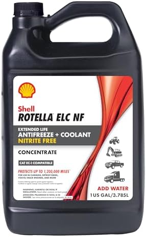 Shell Rotella Nitrite-Free Extended Life ELC Anti-Freeze + Coolant, Concentrate, 1 Gallon