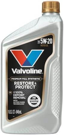Valvoline Restore & Protect Full Synthetic 5W-20 Motor Oil 1 Quart