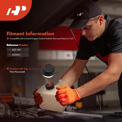 A-Premium - Universal Coolant Reservoir Tank Bottle with Cap