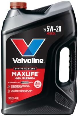 Valvoline High Mileage 150K with MaxLife Plus Technology 5W-20 Motor Oil 5 Quart
