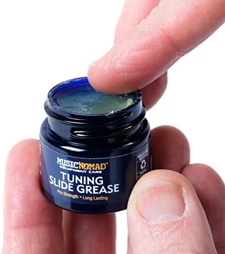 MusicNomad Tuning Slide Grease Lube for Trumpet, Trombone, French Horn, Tuba, Euphonium & other Brass Instruments 0.5 oz./15 mL (MN705)