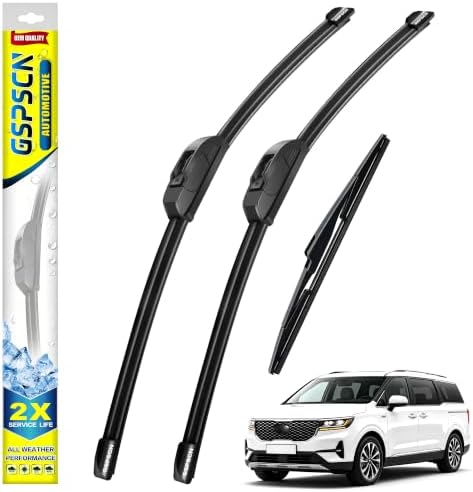 GSPSCN Windshield Wiper Blades for Kia Carnival 2022-2026 (Pack of 3)