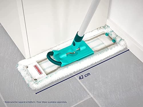 Leifheit Crescent-Shaped Profi Micro Duo Collect Floor Wiper, Fast and Thoroughly, 55128