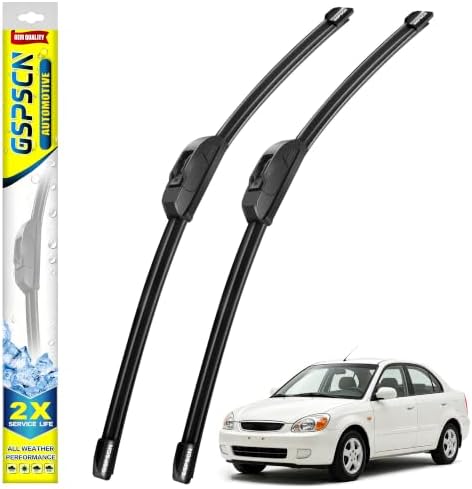 GSPSCN Windshield Wiper Blades for Kia Rio 2001-2005 (Pack of 2)