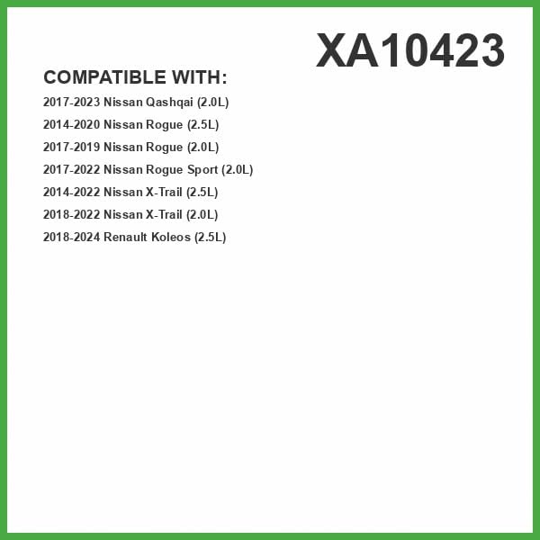 ECOGARD XA10423 Premium Engine Air Filter | Fits 2014-2020 Nissan Rogue 2.5L; 2017-2022 Rogue Sport 2.0L; 2014-2022 X-Trail 2.5L; 2017-2023 Qashqai 2.0L