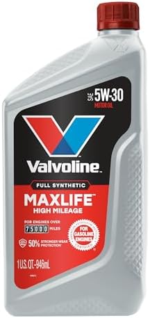 Valvoline MaxLife High Mileage Full Synthetic 5W-30 Motor Oil 1 Quart