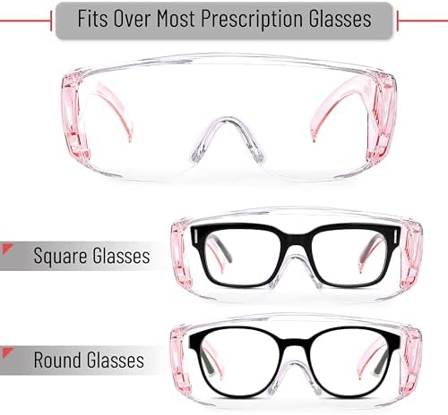 UNCO- Safety Goggles Over Glasses, Protective Goggles, Anti Fog, Work, Safety Glasses Over