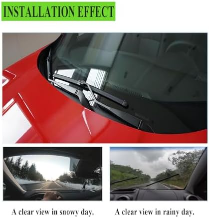 3 Wiper Blades Replacement for Toyota Prius 2004-2009 (Set of 3)