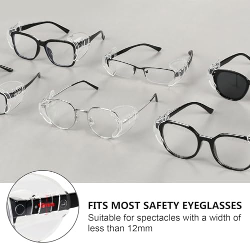 2/4/6/10 Pairs Safety Glasses Side Shields for Eye Protection (2)