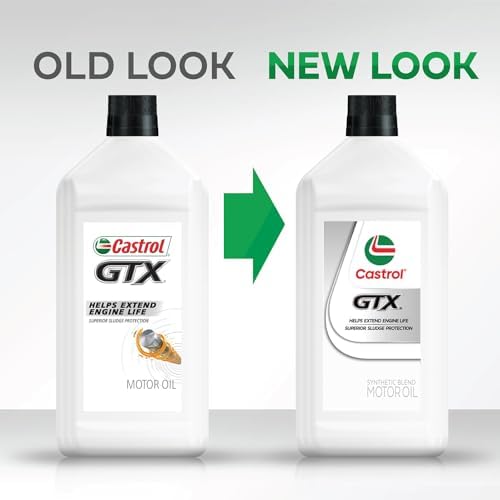 Castrol GTX 20W-50 Conventional Motor Oil, 1 Quart, Pack of 6