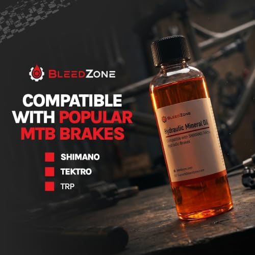 BleedZone Mineral Oil Brake Fluid for Shimano Tektro TRP, 100ml