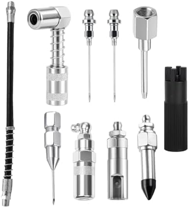 10 Pack Grease Gun Accessory Kit for Automotive Service