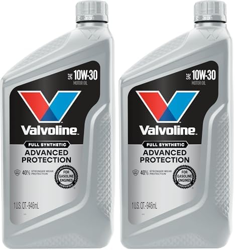 Valvoline Full Synthetic Motor Oil, 10W-30 | 1 QT | Pack of 2 | Advanced