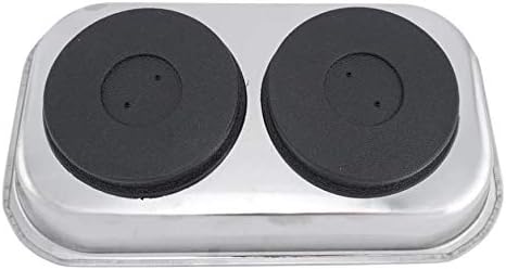 Edward Tools 9.5” Large Rectangle Magnetic Tray - Magnetic Parts Tray for Screws, Nut, Bolts, Small Tools - Great for Mechanics, DIY - Heavy Duty Stainless Steel - Extra Strength Magnet