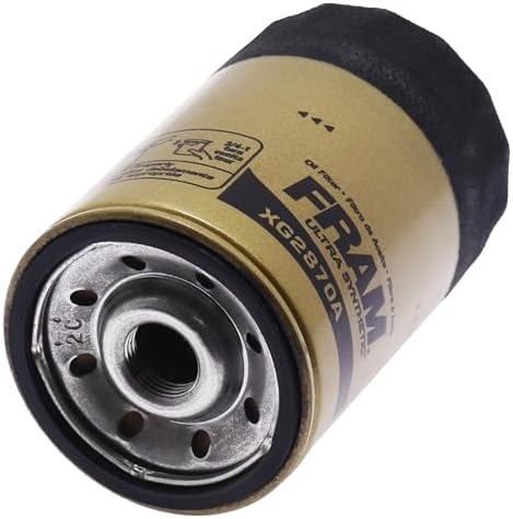 FRAM Ultra Synthetic Automotive Replacement Oil Filter, Designed for Synthetic Oil Changes Lasting up to 20k Miles, XG2870A with SureGrip (Pack of 1)