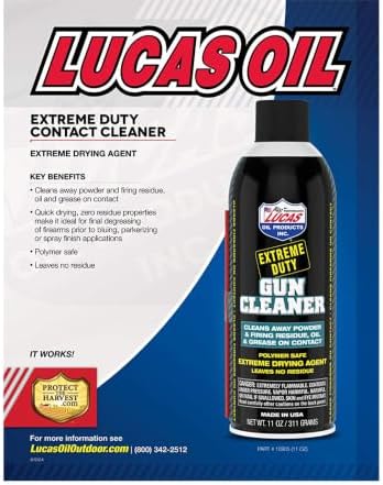 Lucas Oil 10905 Extreme Duty Gun Cleaner - 11 Ounce (Pack of 12)