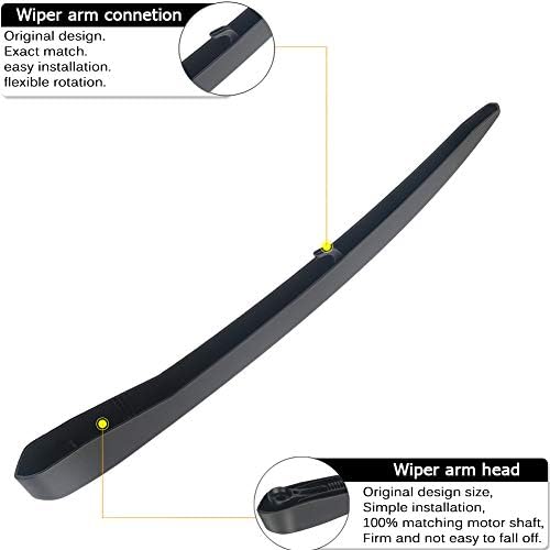 AUTOBOO Replacement for 2010-2018 Cadillac SRX, 2010-2014 CTS Rear Window Windshield Back Wiper Blade Arm Cover Assembly - Part NO. 20825881 25937776, Blade 12 inch