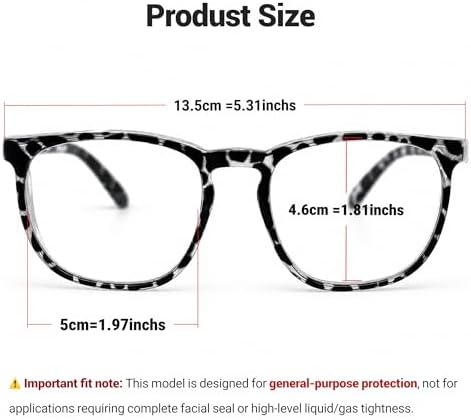 MORK&SUKY Safety Glasses, Stylish Goggles With No Fog Lense, Alternatives To Regular Protective Eyewear For Lab and Nursing.
