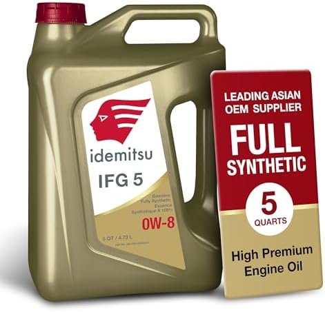 Idemitsu IFG 5 0W-8 Full Synthetic Engine Oil – 5 Quart
