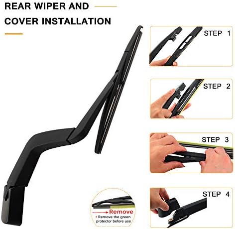 Rear Wiper Arm Blade Replacement for GMC Acadia,Saturn Outlook 2007-2012