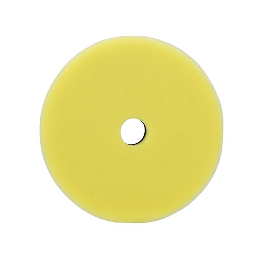 Maxshine 6" Universal Polishing Foam Pad – Low Profile Hook & Loop Pad with Rubber Backing – Compatible with Long Throw DA Polishers – EVA Foam for Heat & Pressure Absorption