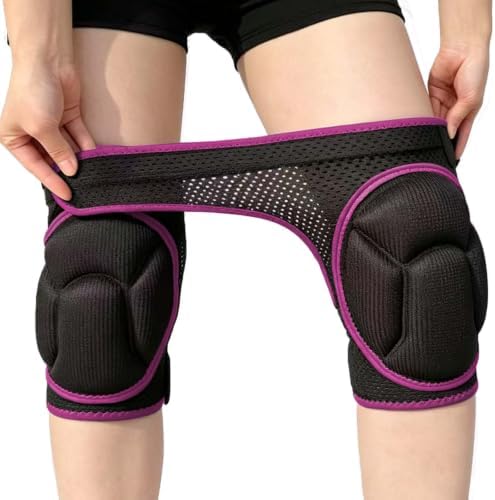 Working Knee Pads for Women, Breathable & Elastic Kneepads, Pink S, 1 Pair