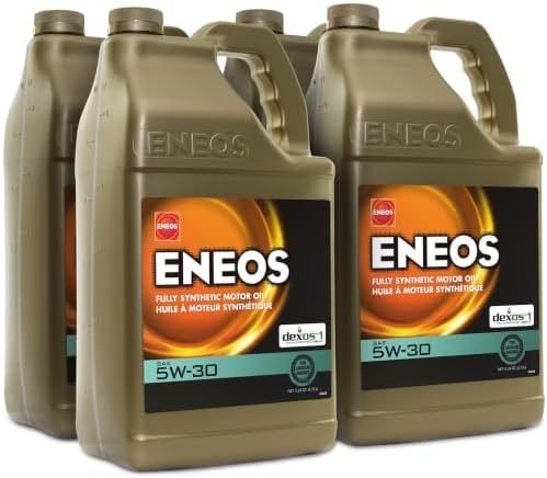ENEOS 5W-30 Fully Synthetic Motor Oil, API SQ, dexos1 Gen3, 4x5 Qt