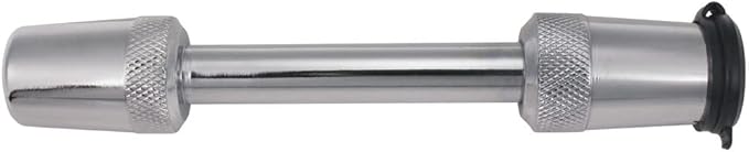 Trimax T5 Premium Chromed Forged Steel 5/8" Class V Extended Receiver Lock (3 1/2" Span), Silver