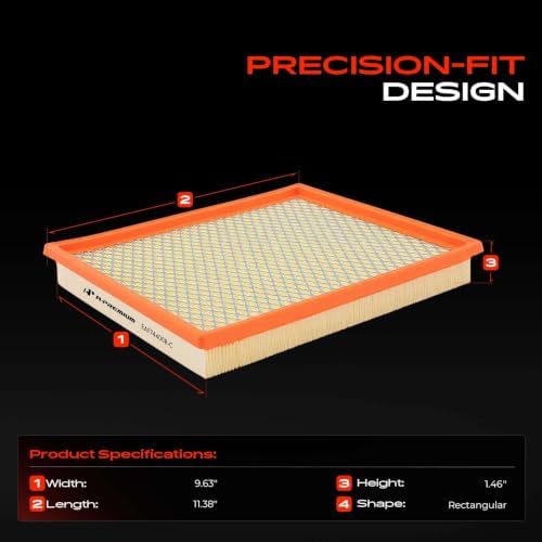 A-Premium Engine Air Filter Compatible with Nissan, Jeep & Infiniti Models