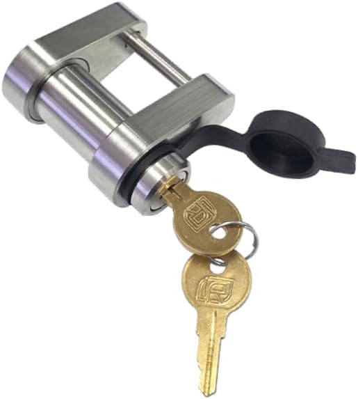 61106 | Trailer Latch Lock for Hook, Thumb, Trigger, & Yoke Trailer Coupler Latch - (3/4" Depth)
