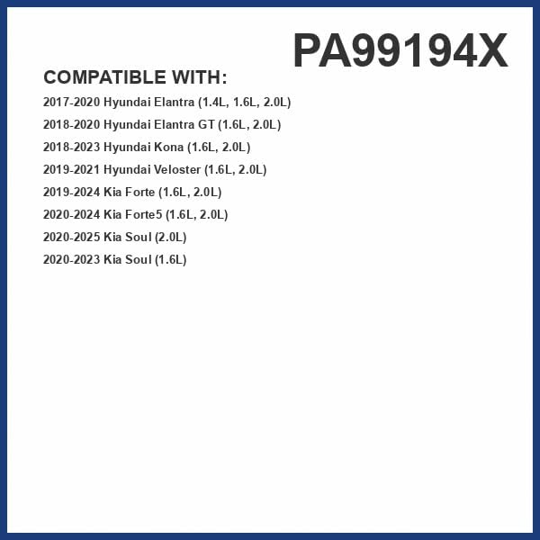 HIGHFLOW PA99194X High Performance, Pre-Oiled Disposable Engine Air Filter | Fits 2017-2020 Hyundai Elantra 1.4L, 1.6L, 2.0L; 2019-2024 Kia Forte 1.6L, 2.0L