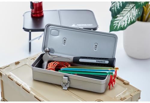 TRUSCO T-320SV Trunk Tool Box, 133.0 x 5.4 x 3.8 x 3.8 inches (333 x 137 x 96.5 cm), Silver