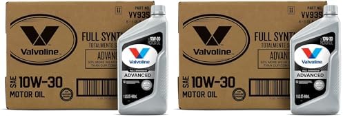 Valvoline Advanced Full Synthetic SAE 10W-30 Motor Oil 1 QT, Case of 6 (Pack of 2)
