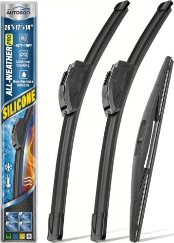 AUTOBOO Silicone Windshield Wiper Blade Replacement for Subaru Outback