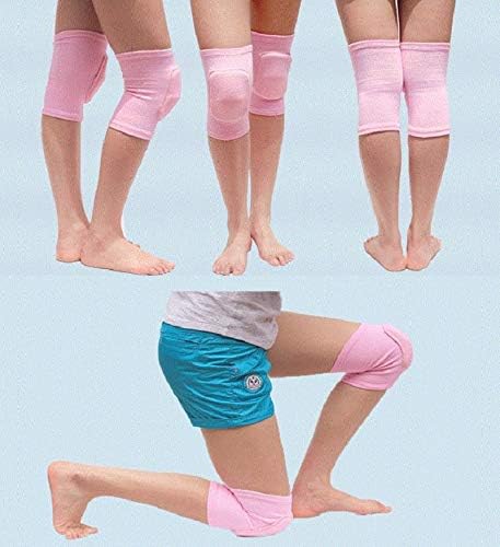 JUMISEE Kids Knee Pad, Anti-Slip Padded Sponge Knee Brace Breathable Flexible Elastic Knee Support for Football Volleyball Dance Skating Basketball Sports