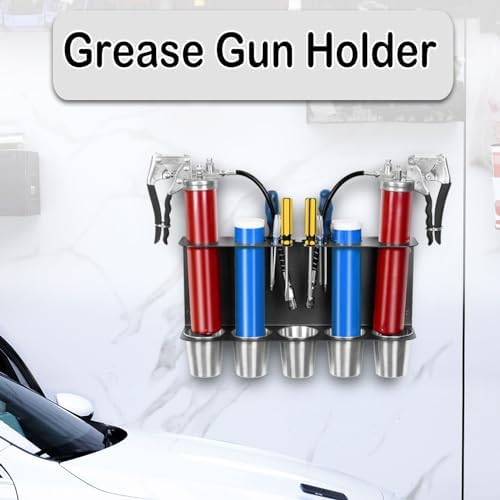 Grease Gun Holder, Wall Mount Grease Guns Storage Rack