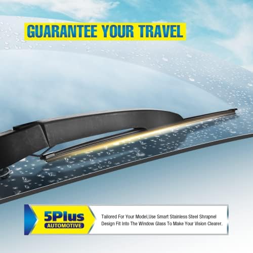 5 PLUS Custom-Fit 15" Back Wiper fits Ford Edge 2015-2024 Rear Wiper Blade