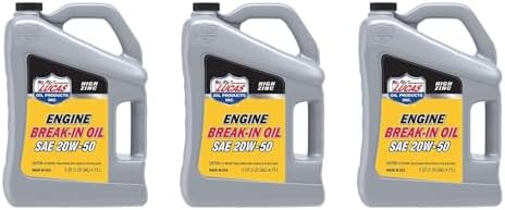 Lucas Oil 10636 SAE 20W-50 Engine Break-in Oil - 5 Quart (Pack of 3)