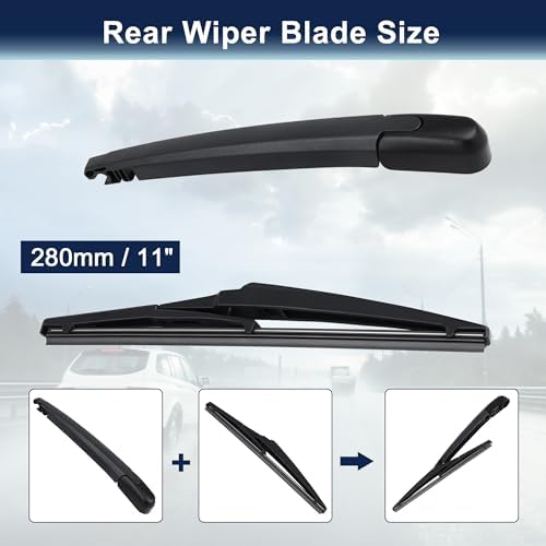 X AUTOHAUX Rear Windshield Wiper Blade Arm Set for Kia Sorento 10-14