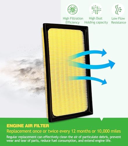 Engine Cabin Air Filter Kit for Lexus RX350h Hybrid (2023-2026)