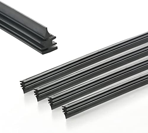 5 PLUS 26 Inch Windshield Wiper Refills (Pack Of 4), Automotive Replacement Windshield Wiper Blade Refills, 26 inch Adjustable Size of the Universal Wiper Rubber Refills