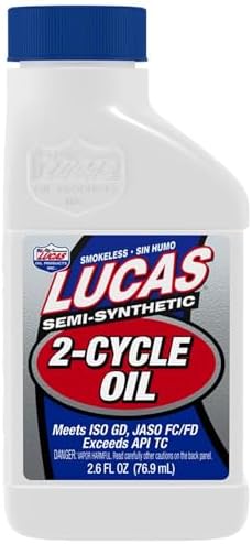 Lucas Oil 10058 Semi-Synthetic 2-Cycle Oil - 2.6 fl oz.