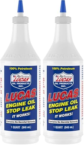 Lucas Oil 10278 Engine Oil Stop Leak - 1 Quart (Pack of 2)