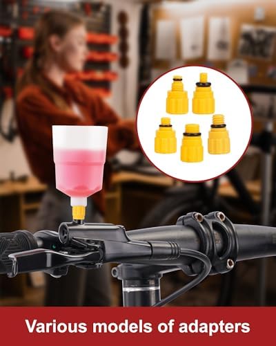 Brake Bleed Kit for Shimano, TEKTRO, TRP Hydraulic Disc Brakes, Mountain Brake Bleed Kit Including High Performance Mineral Oil Brake Fluid.