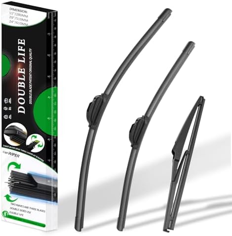 Windshield Wiper Blades compatible with 10-19 Kia Soul/11-15 Kia Sorento