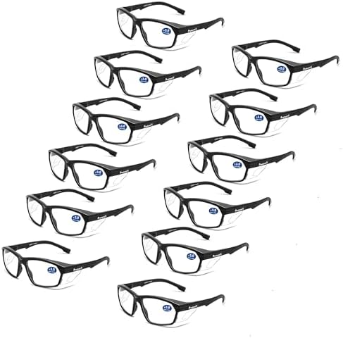 ProtectX Classic Safety Glasses, Anti-Fog Scratch Resistant Lenses