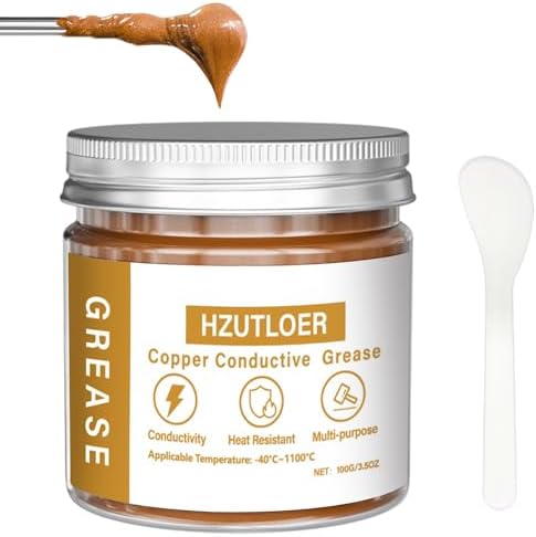 Copper Conductive Grease,100G Anti Arcing Conductive Paste for Automotive,Power Systems,Electronics & Home Appliances - High-Temperature Resistant,Anti-Corrosive