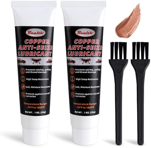 Realth Copper Anti-Seize Thread Lubricant 1 oz 2 Pack