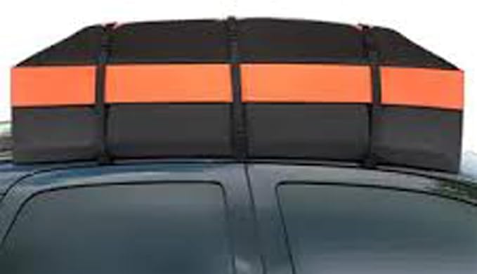 Cargo Carrier Bag 100% Waterproof 20 Cubic ft Extra Storage with Anti-Slip Mat Rooftop Strip Mount Pickup Truck Bed Holder No Require Car Roof top Roof Rack Cross Bars